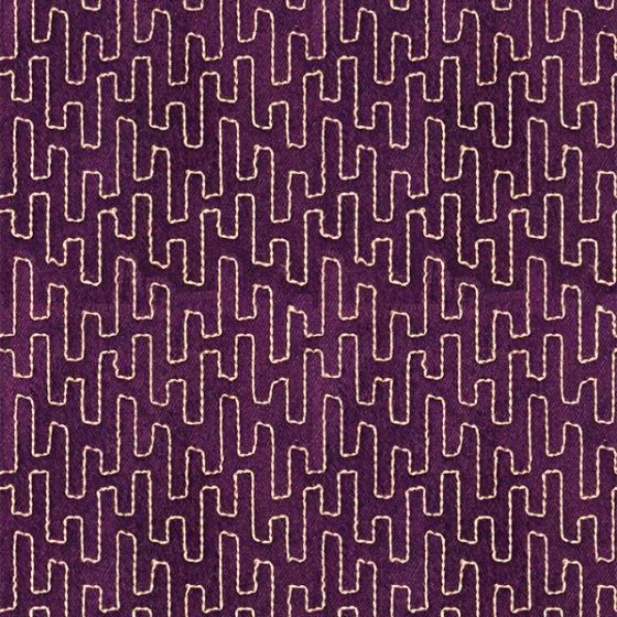 Toledo Curtain Fabric in Damson