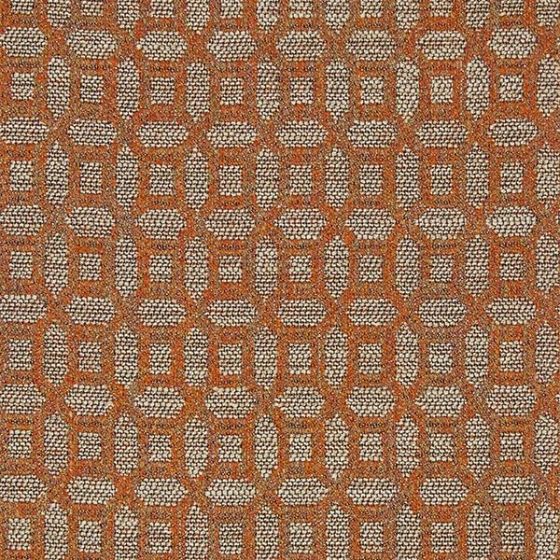 Kilimanjaro Curtain Fabric in Burnt Ochre