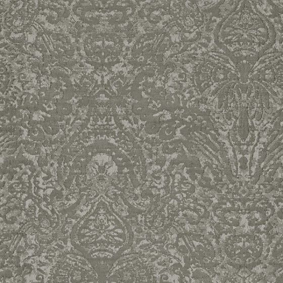 Manhattan Curtain Fabric in Platinum