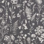 Blomma in Charcoal by Beaumont Textiles