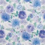 Dahlia in Periwinkle by Beaumont Textiles