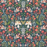 Folklore in Jade by Fryetts Fabrics