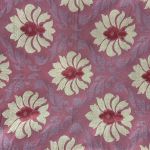 Modern Damask Raspberry Gold 2.3 Mtr Roll End