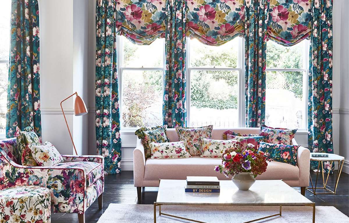 Floral Flourish Collection by Clarke and Clarke